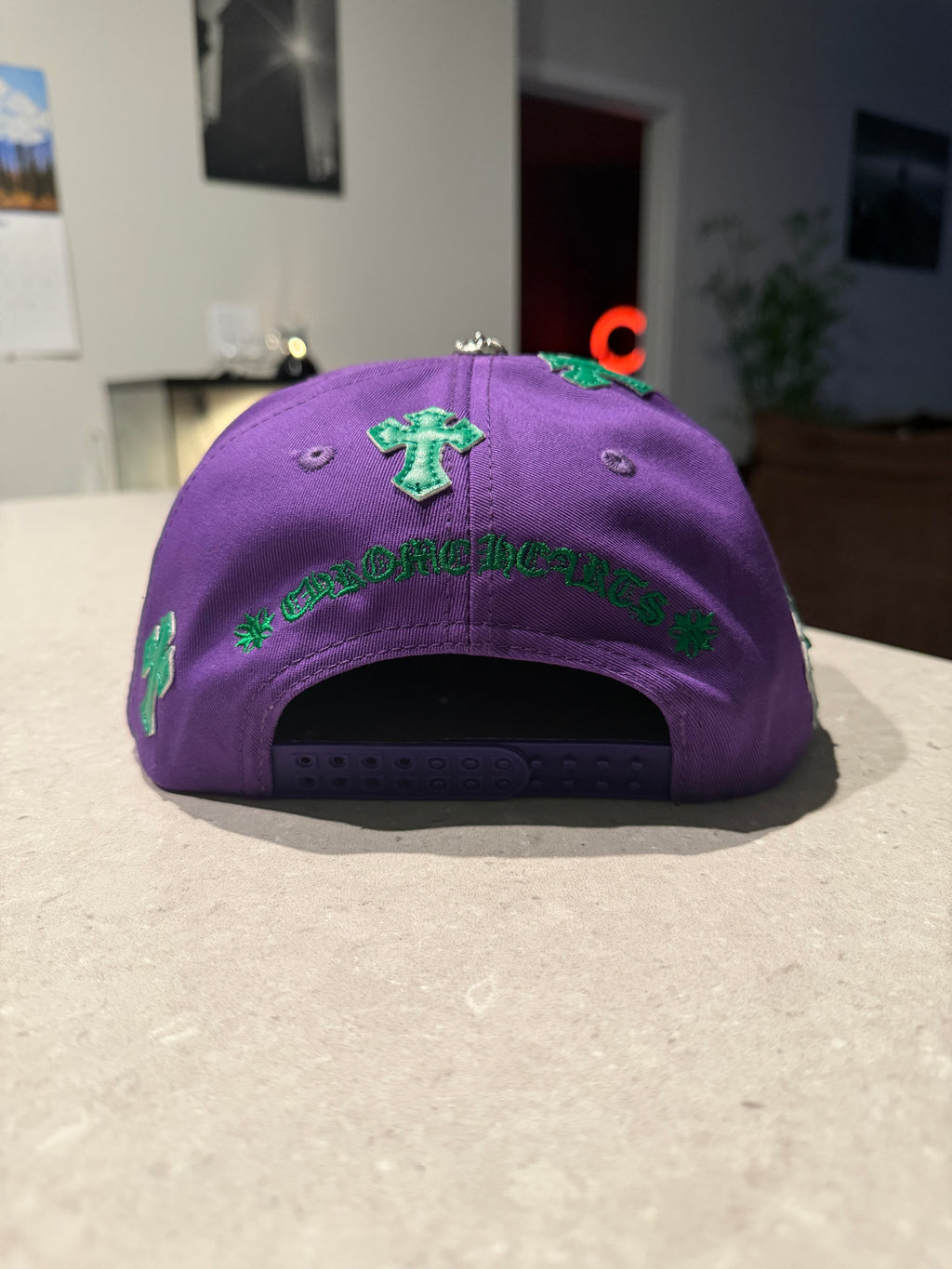 Chrome Hat - Purple/Green