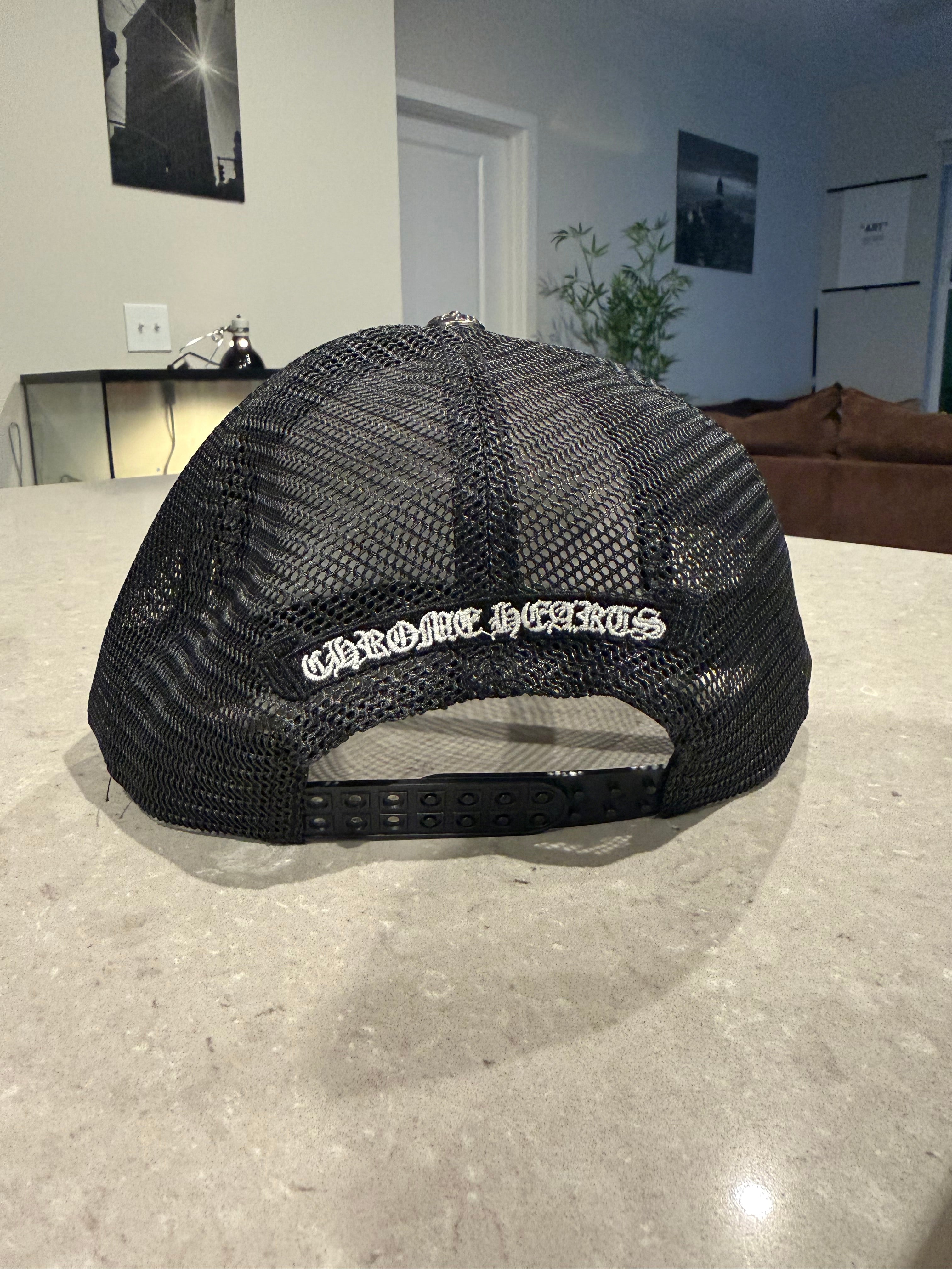 Chrome Trucker Hat - White x Black
