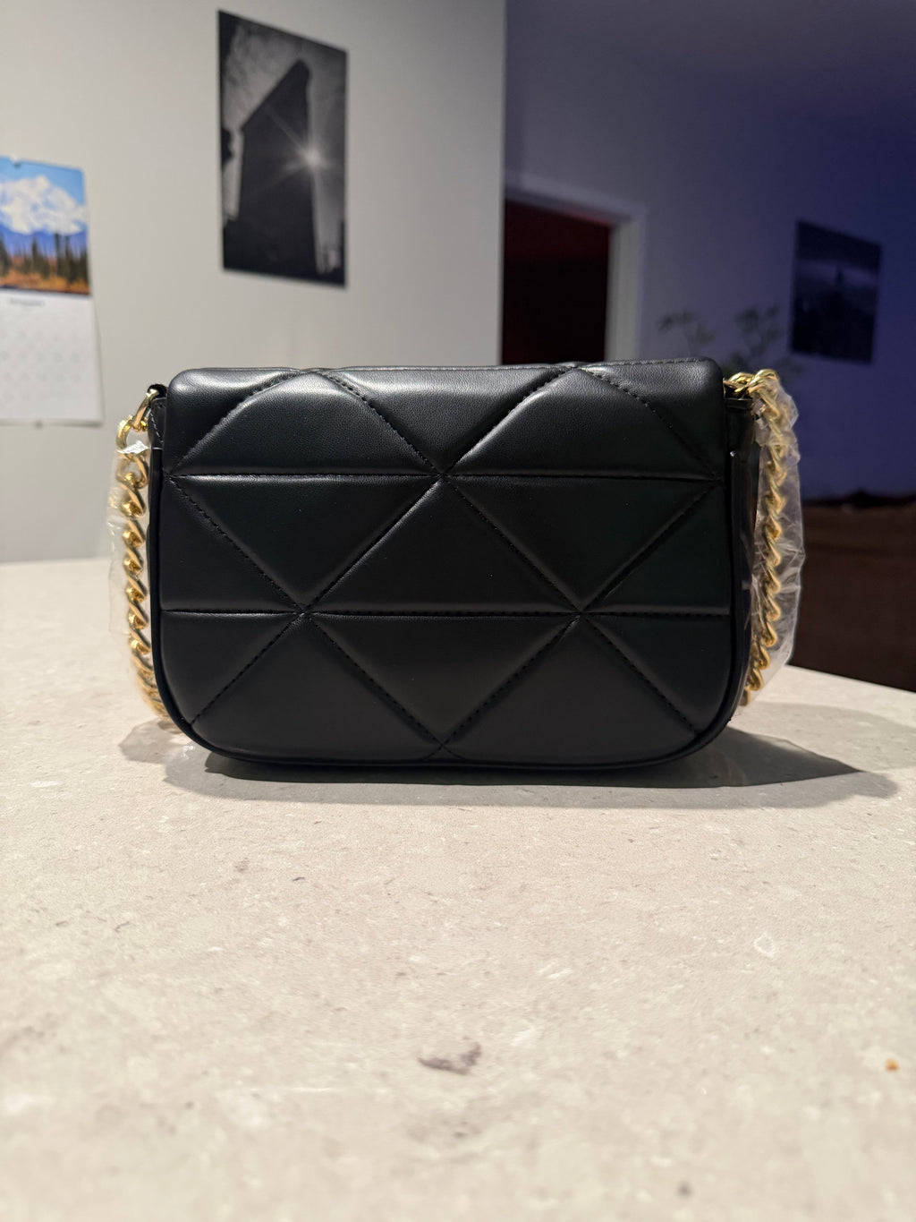 PRDA Purse - Black Leather