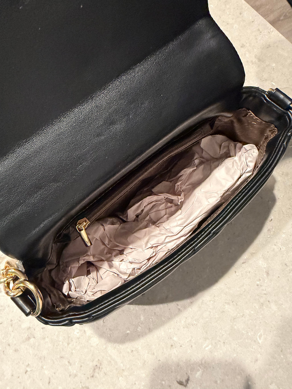 PRDA Purse - Black Leather