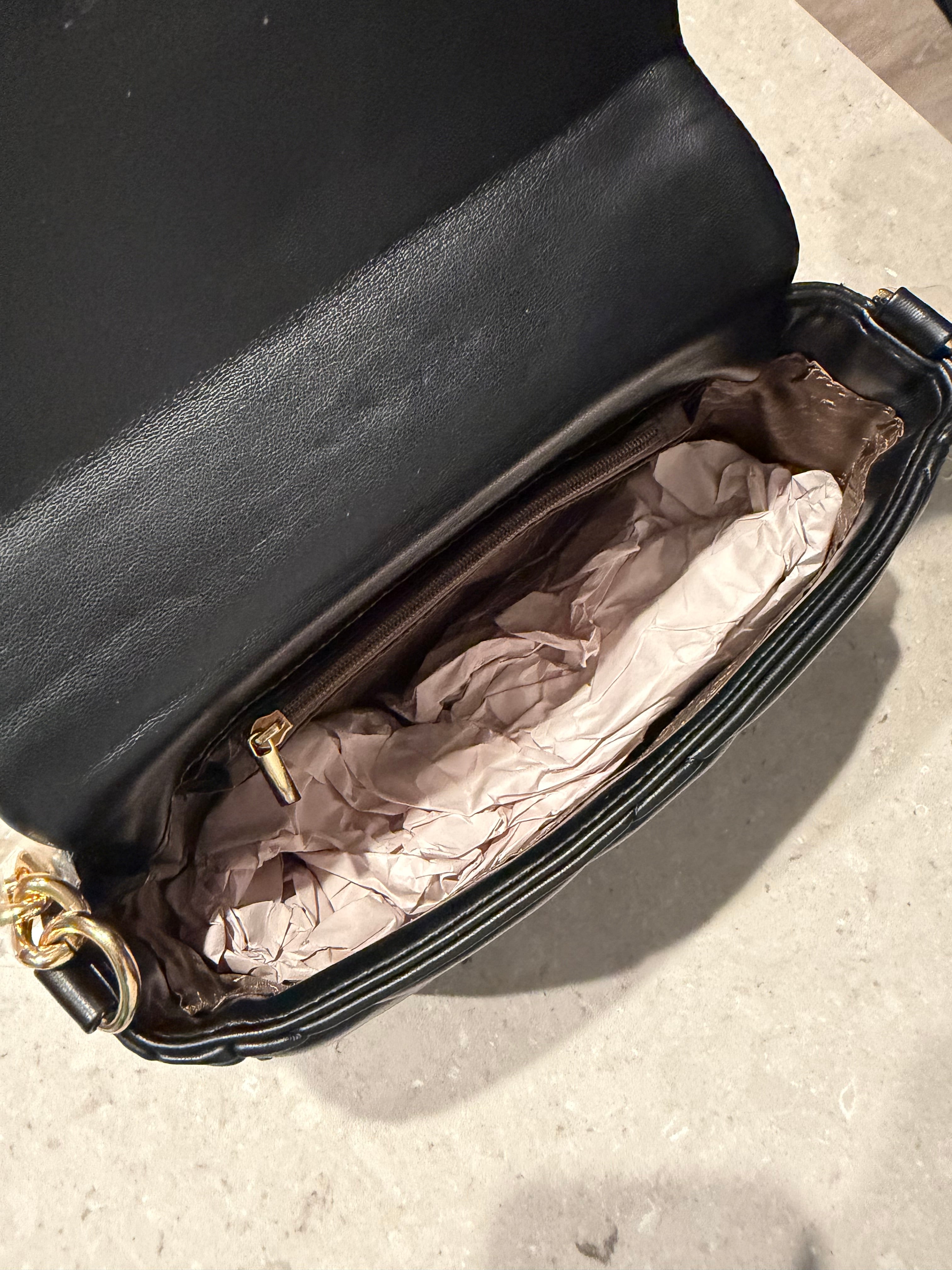 PRDA Purse - Black Leather