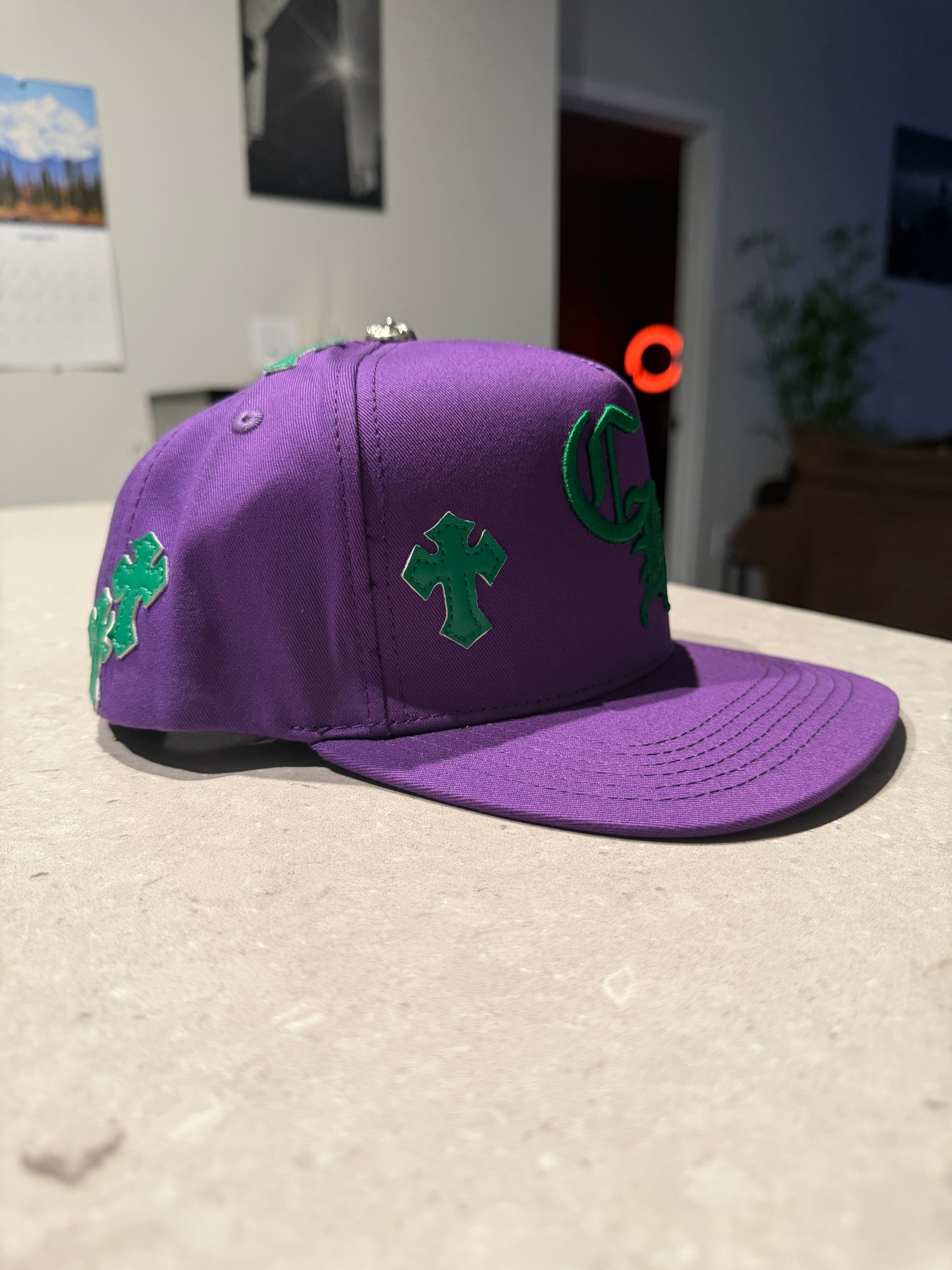 Chrome Hat - Purple/Green