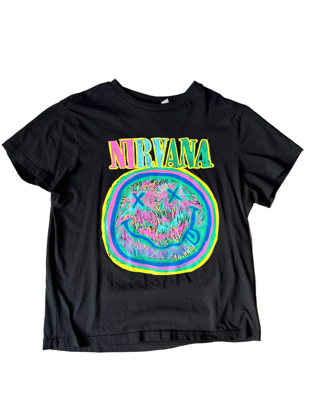 Nirvana "Rainbow Smiley" Tee