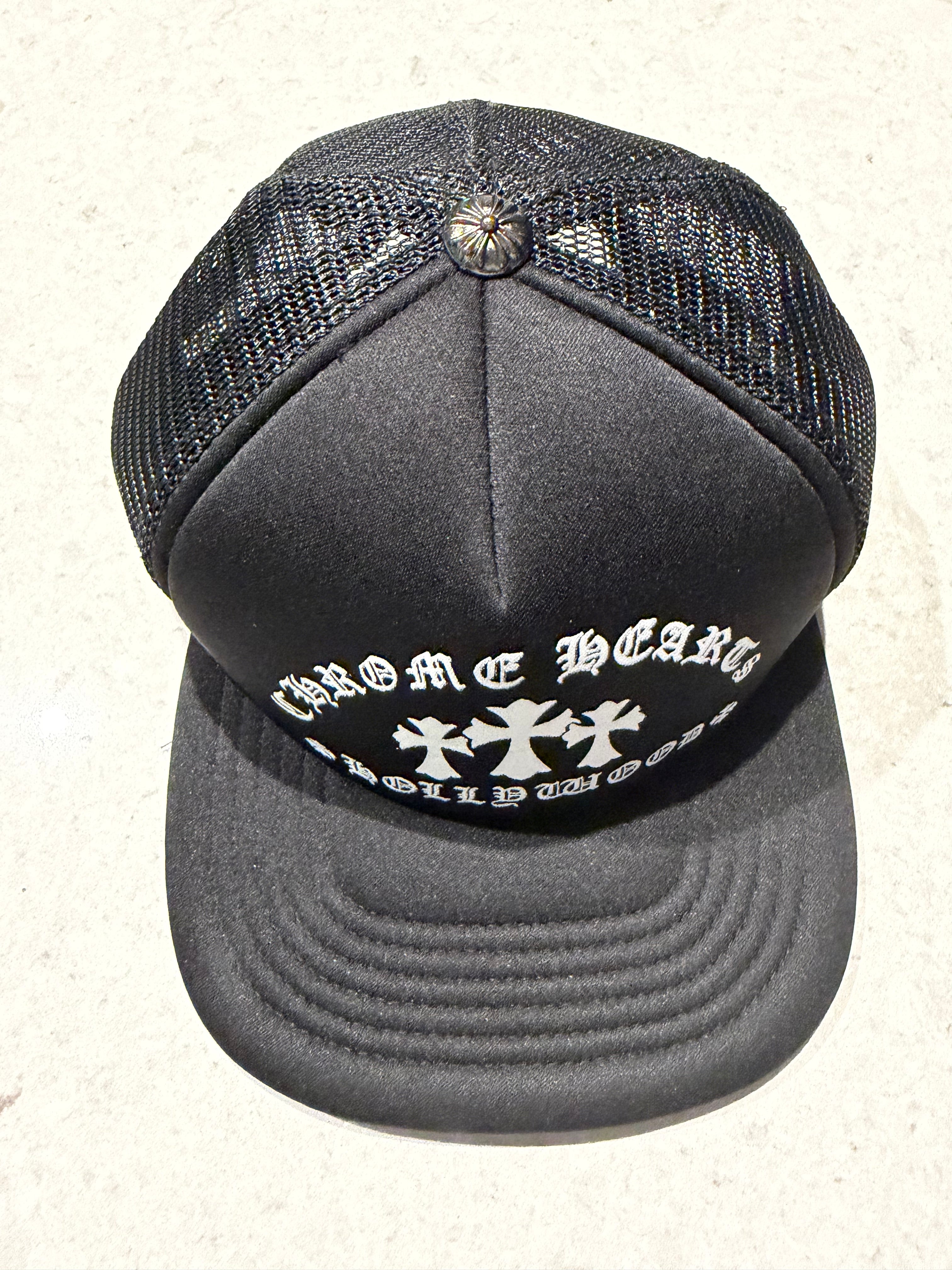 Chrome Trucker Hat - Black/White