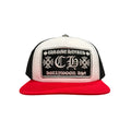 Chrome Trucker Hat - Red x Black