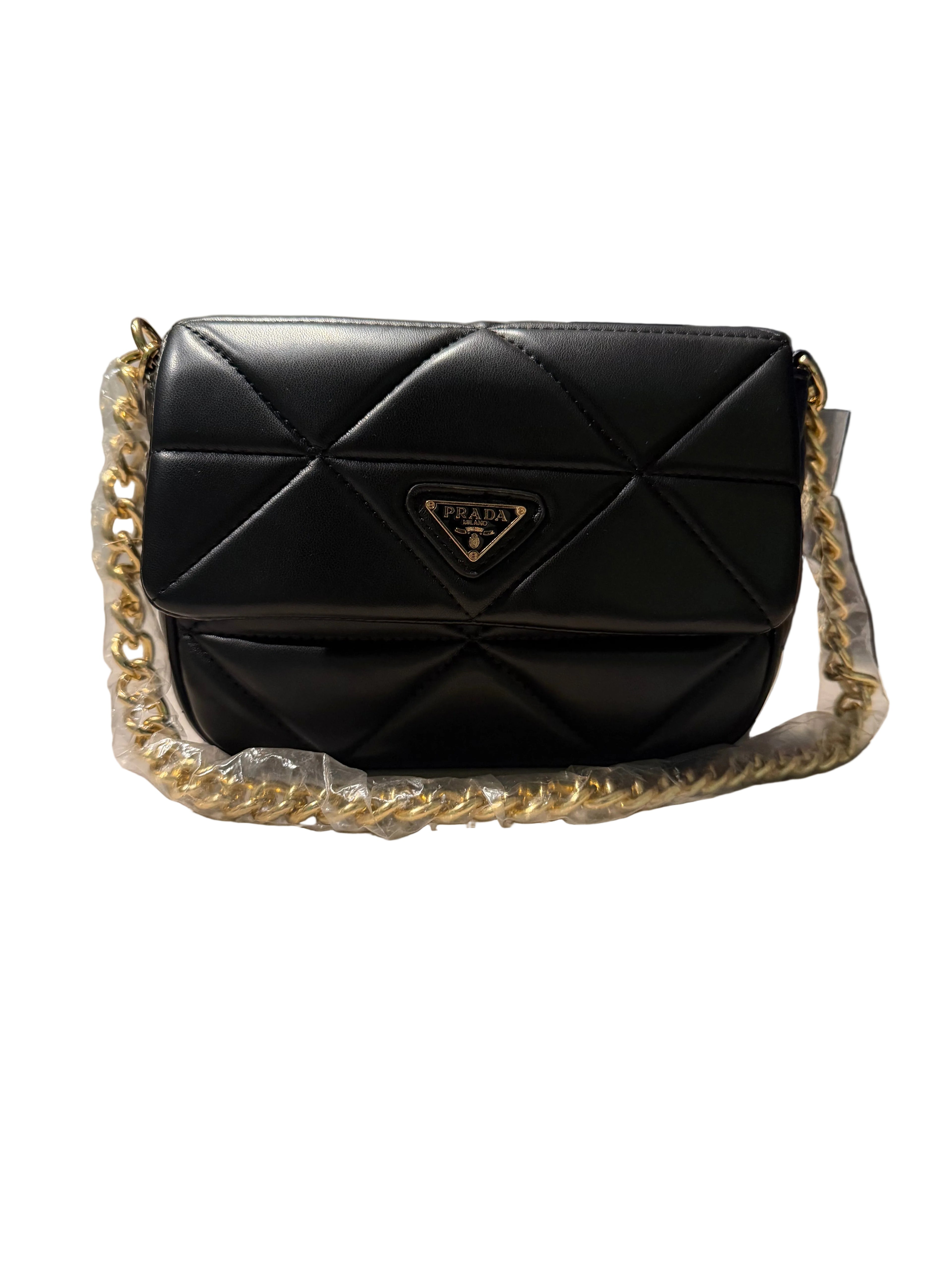 PRDA Purse - Black Leather