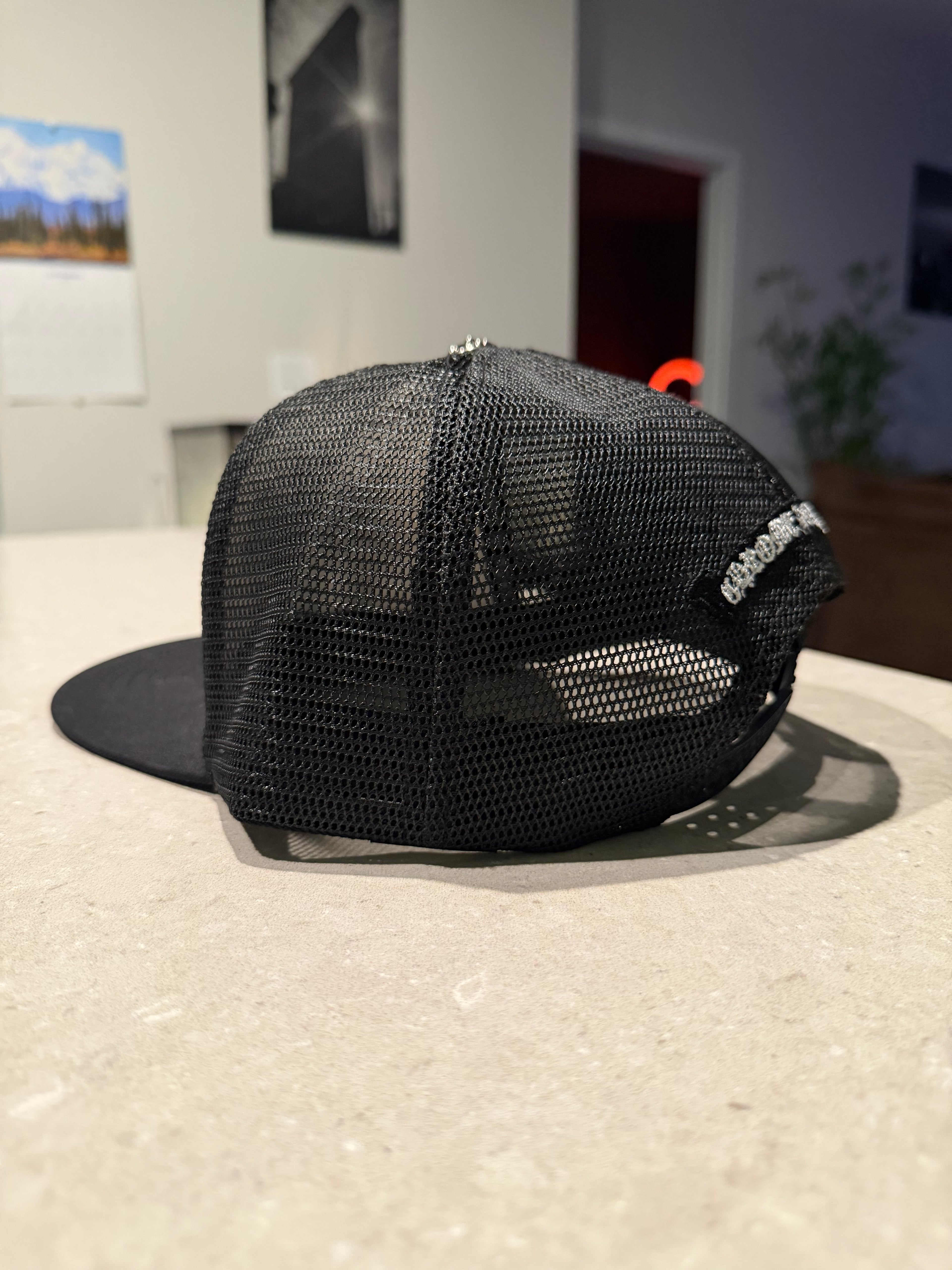 Chrome Trucker Hat - White/Black