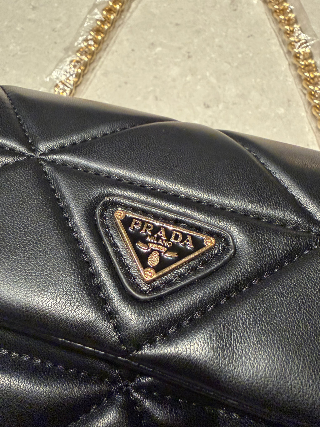 PRDA Purse - Black Leather