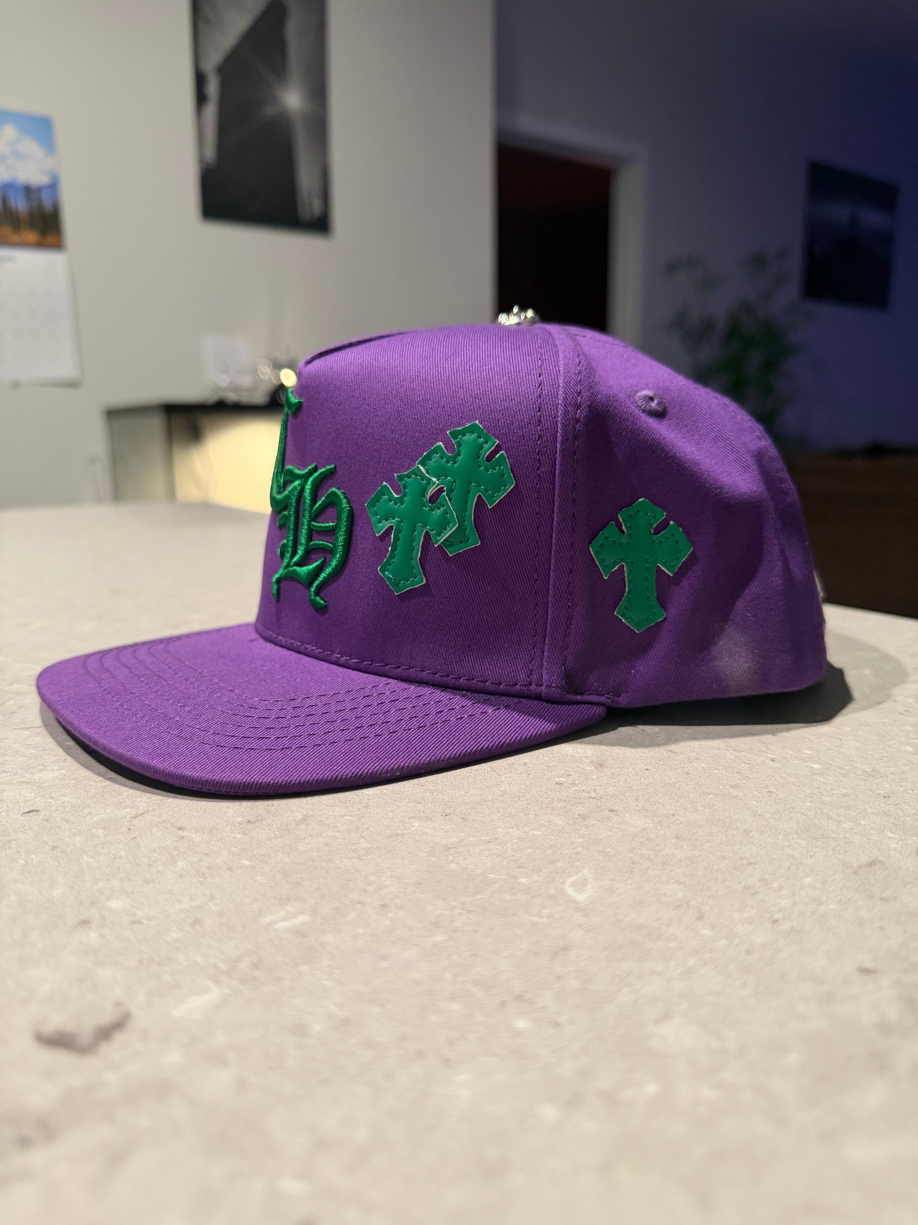 Chrome Hat - Purple/Green