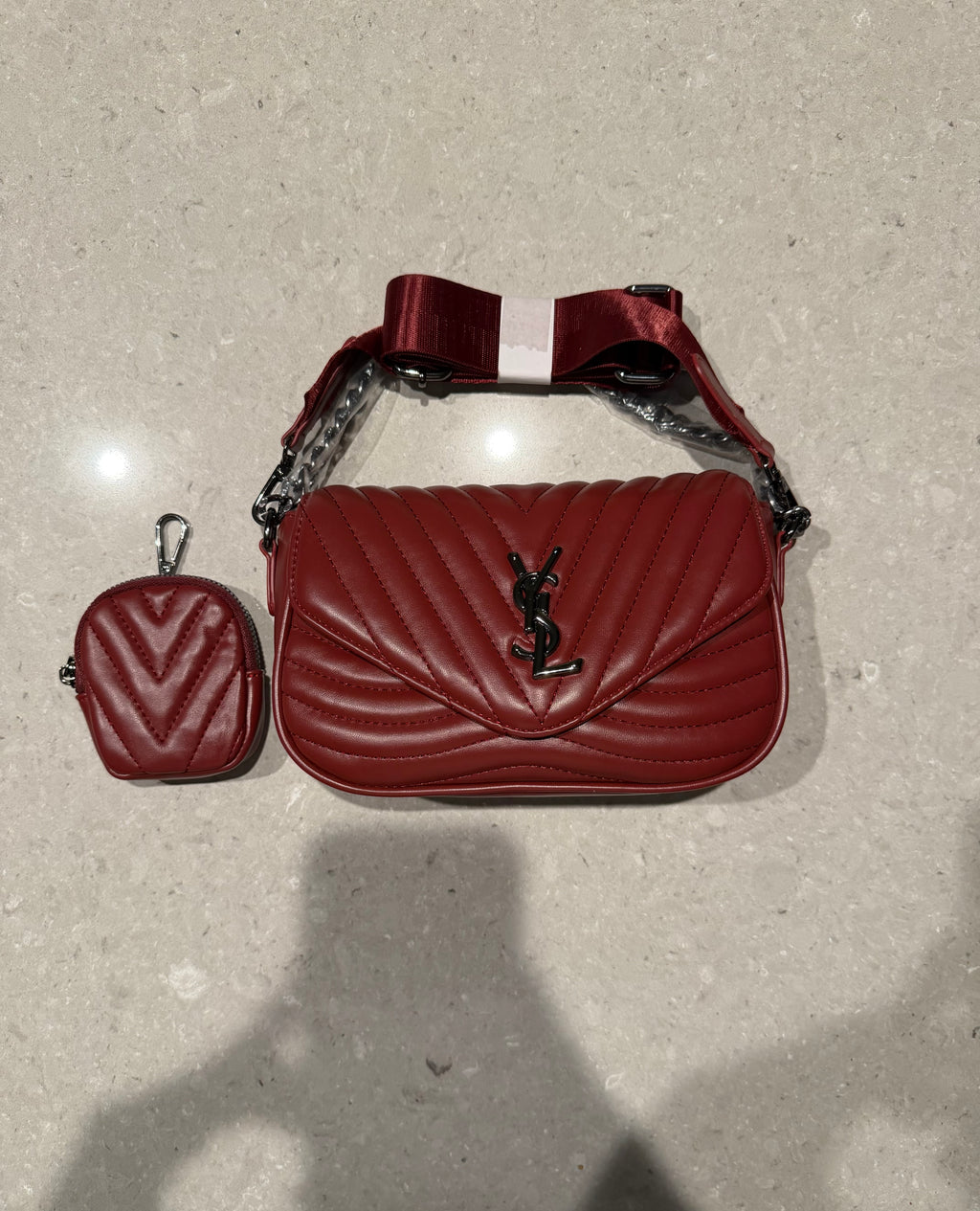 Y$L - Burgundy Women’s Purse