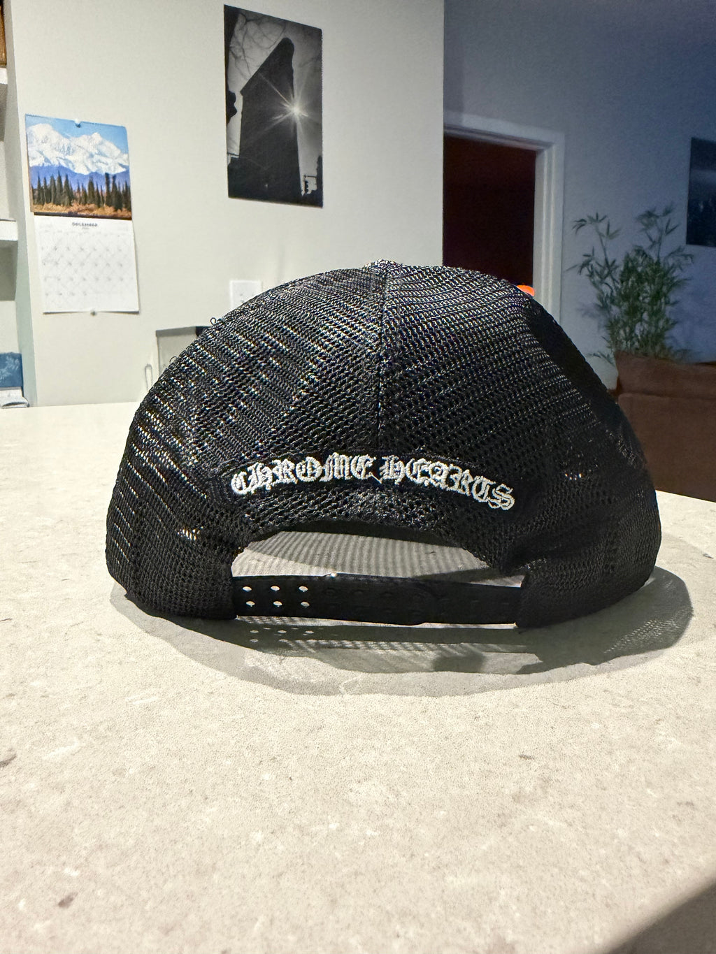 Chrome Trucker Hat - Black/White