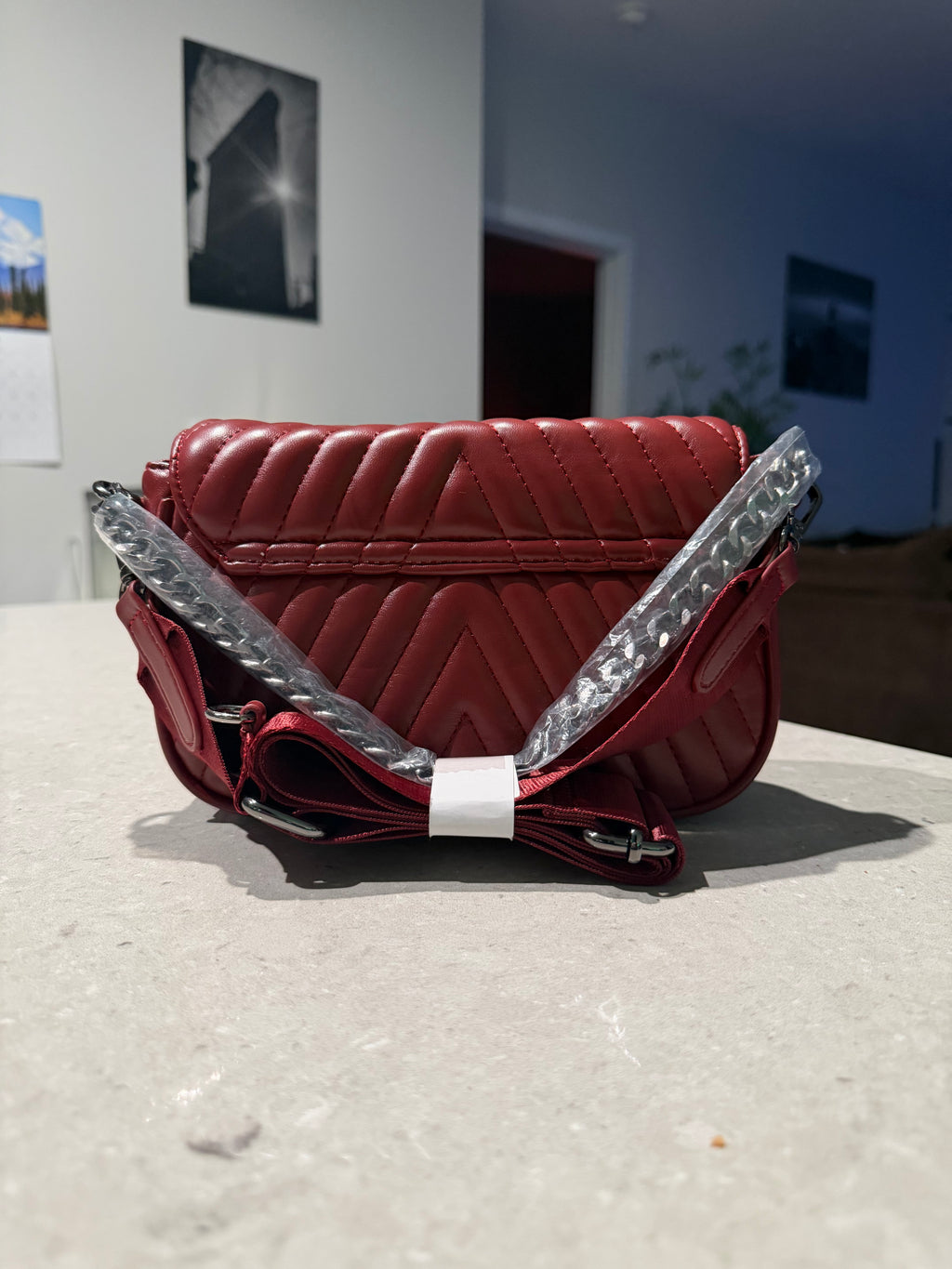 Y$L - Burgundy Women’s Purse
