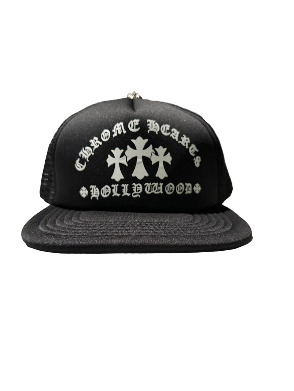 Chrome Trucker Hat - Black/White