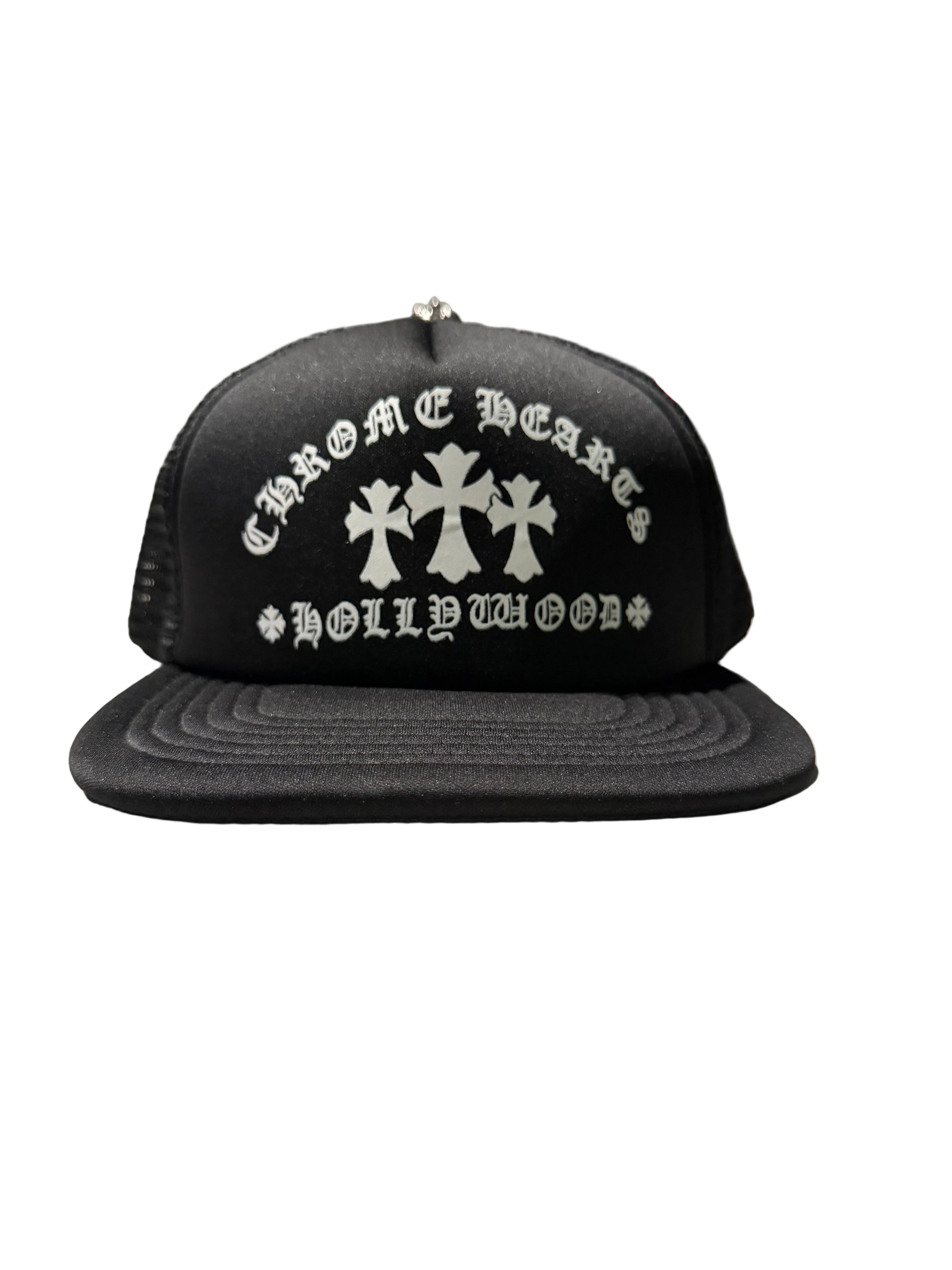 Chrome Trucker Hat - Black/White
